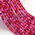 1 Strand Amazing Shaded Hot Pink Opal Smooth Rondelle Shape Beads- Shaded Hot Pink Opal Gemstone Beads- 5mm-13 Inches BR02786