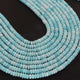 1 Strand Beautiful Peru Opal  Smooth Rondelle -Round Shape Briolettes - 6mm-7mm- 13 Inches BR0315 - Tucson Beads