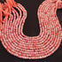 1 Strand Amazing Orange Opal Smooth Rondelle Shape Beads- Orange Opal Gemstone Beads- 5mm-13 Inches BR02783
