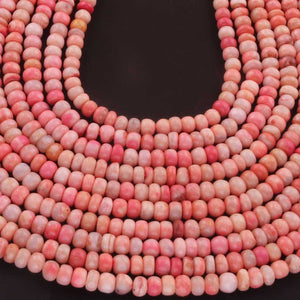 1 Strand Amazing Orange Opal Smooth Rondelle Shape Beads- Orange Opal Gemstone Beads- 5mm-13 Inches BR02783 - Tucson Beads