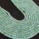 1 Strand Green Opal Smooth Rondells -Round  Shape  Rondells 5mm-6 mm-13 Inches BR02436 - Tucson Beads