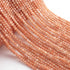 AAA Peach Moonstone Micro Faceted 3mm Beads -RB0502