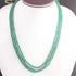 220 Carats 3 Strands Green Onyx Smooth Rondelles Beads,Onyx Beads Necklace -Jewelry DIY Necklace SPB0261
