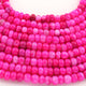 1  Long Strand Amazing Shaded Hot Pink Opal Smooth Rondelle Shape Beads -  Shaded Hot Pink Opal Gemstone Beads- 6mm-13 Inches BR02796 - Tucson Beads