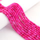 1  Long Strand Amazing Shaded Hot Pink Opal Smooth Rondelle Shape Beads -  Shaded Hot Pink Opal Gemstone Beads- 6mm-13 Inches BR02796 - Tucson Beads