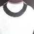 Black Hydro Beaded Necklace AAA Quality Gemstone Necklace Black Mat Necklace -2mm-3mm- 8 Inches - SPB0068