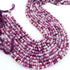 1  Strand  Purple Opal  Smooth Heishi Rondelles Beads - Wheel Shape Gemstone Spacer Beads - 6mm -  8  Inches BR03376