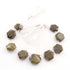 1  Strand  Vessonite Faceted Briolettes - Hexagon Shape Briolettes -20mmx17mm-- 7.5 Inches BR657