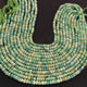 1 Long Strand Green Opal Smooth Rondelles - Green Opal Roundel Beads 6mm 13.5 Inches BR0225 - Tucson Beads