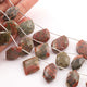 1 Strand Unakite Faceted Briolettes -  Fancy Shape Briolettes -17mmx12mm-26mmx16mm -9 Inches BR03395 - Tucson Beads