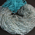 1 Long Strand Aquamarine Smooth Oval Briolettes -Semi Precious Gemstone Smooth Briolettes Beads -6mmx6mm-11mmx6mm - 12.5 Inches BR01676