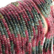 1  Long Strand Multi Tourmaline  Smooth Roundelles -Tourmaline Roundel Beads - Gemstone Rondelles 4mm-14.5 Inches BR0428 - Tucson Beads
