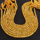 1 Strand Amazing Shaded  Yellow Opal Smooth Rondelles  Beads- Shaded Yellow Opal gemstone Beads- 6mm-13 Inches BR03405 - Tucson Beads
