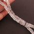 1 Strand  Crystal Quartz Faceted Cube Briolettes - Plain Box Shape Briolettes 5mm-6mm 8.5 Inches BR786