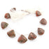 1 Strand Unakite Faceted Briolettes - Trillion Shape Briolettes  16mmx17mm -21mmx23mm- 9 Inches BR1131