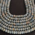 1 Long Strand Amazonite Faceted Rondelles 9mm  15 Inches BR715