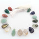 1 Strand Mix Stone Faceted Briolettes - Pear Shape Briolettes  18mmx10mm -20mmx15mm- 9 Inches BR2425 - Tucson Beads