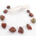 1 Strand Mix Stone Faceted Briolettes - Assorted Shape Briolettes  12mmx13mm -21mmx24mm- 9 Inches BR3038