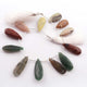 1 Strand Mix Stone Faceted Briolettes - Pear Shape Briolettes  24mmx13mm -33mmx12mm- 9 Inches BR3688 - Tucson Beads