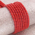 1 Long Strand AAA Natural Italian Coral Smooth Drum Beads -Original Red Coral Gemstone Barrel Beads - 3mm-7mm - 17 Inches -BR03123