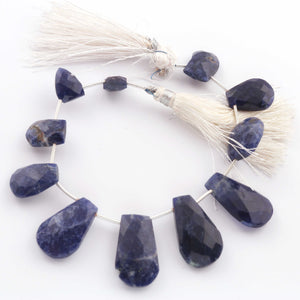 1 Strand Lapis  Faceted Briolettes - Fancy Shape Briolettes  11mmx8mm -23mmx13mm- 9 Inches BR1294 - Tucson Beads