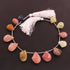 1 Strand Mix Stone  Briolettes Faceted  Fancy shape Beads 16mmx12mm-22mmx14mm-  9.5 Inches BR4282
