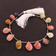 1 Strand Mix Stone  Briolettes Faceted  Fancy shape Beads 16mmx12mm-22mmx14mm-  9.5 Inches BR4282 - Tucson Beads
