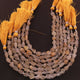 1  Strand Golden Rutile Faceted Beads Assorted Shape Briolettes  7mmx12mm-7mmx8mm 8 Inches BR03474 - Tucson Beads
