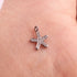 1 Pc Pave Diamond Star Charm Over 925 Sterling Silver Single Bail Pendant - Star Pendant 9mmx6mm Pdc1099
