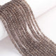 5 Strand Smoky Quaetz Lb Coated Stone Faceted Rondelles -  Round  Shape Beads 4mm 13 Inches RB301 - Tucson Beads