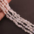 1 Strand White Rainbow Moonstone Smooth Briolettes  -Oval Shape Briolettes  5mmx5mm - 13mmx5mm- 13 Inches BR1385