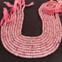 1  Long Strand Beautiful  Pink Opal Smooth Rondelles -Gemstone Beads Plain Rondelles  Beads- 6mm-13 Inches BR02959
