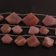1  Strand peach Moonstone  Faceted Briolettes  - Fancy Shape  Briolettes  -14mmx15mm-31mmx34mm  9 Inches BR01415 - Tucson Beads