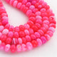 1  Long Strand Amazing Shaded Hot Pink Opal Smooth Rondelle Shape Beads -  Shaded Hot Pink Opal Gemstone Beads- 10mm-16 Inches BR02796 - Tucson Beads