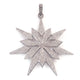 1 Pc Pave Diamond Star Pendant Over 925 Sterling Silver- Necklace Pendant 57mmx53mm PD053 - Tucson Beads
