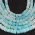 1 Strand Peru Opal Smooth Cube Briolettes - Box Shape Gemstone Beads 7mm-9mm- 8 Inches BR03378