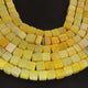1 Strand Yellow Opal Smooth Cube Briolettes - Box Shape Gemstone Beads 6mm-9mm- 8 Inches BR03385 - Tucson Beads