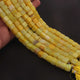 1 Strand Yellow Opal Smooth Cube Briolettes - Box Shape Gemstone Beads 6mm-9mm- 8 Inches BR03385 - Tucson Beads