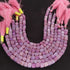 1 Strand Purple Opal Smooth Cube Briolettes - Box Shape Gemstone Beads 7mm-8mm- 8 Inches BR03379
