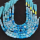 1 Strand Shaded Sky Blue Opal Smooth Cube Briolettes - Box Shape Gemstone Beads 6mm-8mm- 8 Inches BR03390) - Tucson Beads