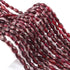 1 Strand Garnet Faceted Dholki Shape Briolettes  -Semi Precious Briolettes Beads 8mmx5mm-9mmx6mm -13 Inches BR03881
