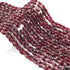 1 Strand Garnet Faceted Dholki Shape Briolettes  -Semi Precious Briolettes Beads 9mmx5mm-6mmx3mm -12.5 Inches BR03880