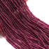 1  Strand Natural Rhodolite Garnet Smooth Rondelles Gemstone Beads- -3mm 16 Inches BR03870