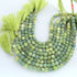 1 Strand Green Opal Faceted Cube Briolettes - Box Shape Gemstone Beads 6mm-7mm- 8 Inches BR03433