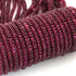 1  Strand Natural Rhodolite Garnet Smooth Rondelles Gemstone Beads- -3mm -4mm 16 Inches BR03871