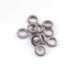 5 PCS Pave Diamond Designer Spacer Beads BIG Hole for Leather Cord - Pave Jewelry 925 Sterling Silver 8mm PDC1287