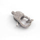 1  PC Antique Finish Pave Diamond Lobsters Over 925 Sterling Silver - Double Sided Diamond Clasp 25mmx13mm LB263 - Tucson Beads