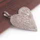 1 Pc Pave Diamond "Love" Charm 925 Sterling Silver Pendant 39mmx30mm PD278 - Tucson Beads