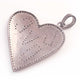 1 Pc Pave Diamond "Love" Charm 925 Sterling Silver Pendant 39mmx30mm PD278 - Tucson Beads