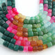 1 Strand Multi Stone Faceted Briolettes - Cube Shape Mix Stone Briolettes - 5mm-9mm - 8.5 Inches BR03424 - Tucson Beads
